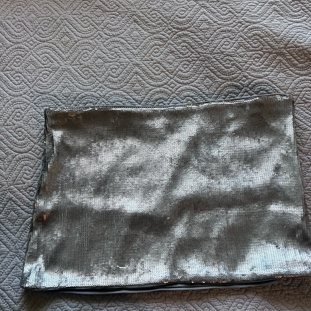 Silver Sequin Skirt
